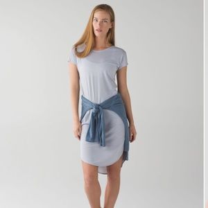 Lululemon Retreat Dress Heathered Silver Fox